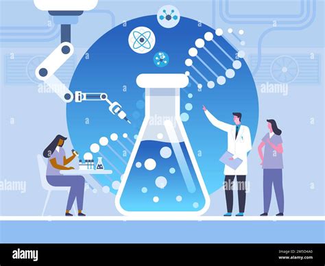Biotechnology Lab Experiment Cartoon Image 的图像结果
