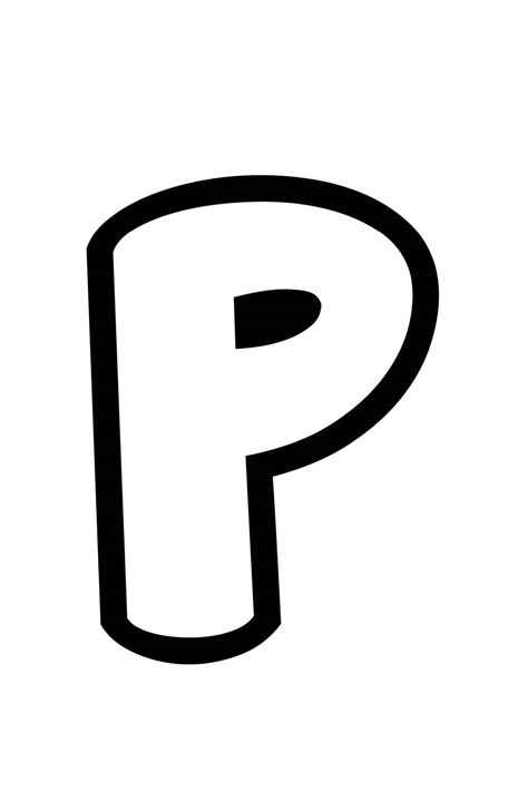 Lowercase P In Bubble Letters