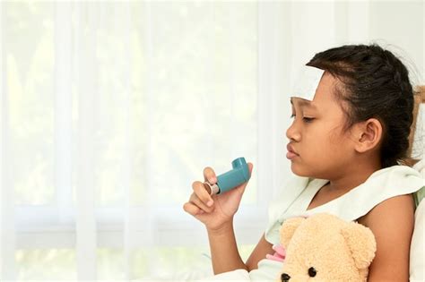 Image result for Toddler Using Inhaler