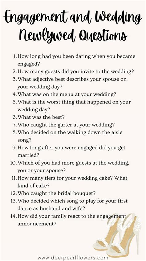 How to Play the Newlywed Game: 250 Sample Questions & Tips