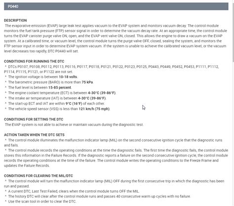 Image result for P0440 Chevy Code