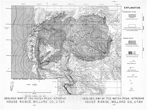 Map : Notch Peak intrusive, Millard County, Utah, geology, petrogenesi ...