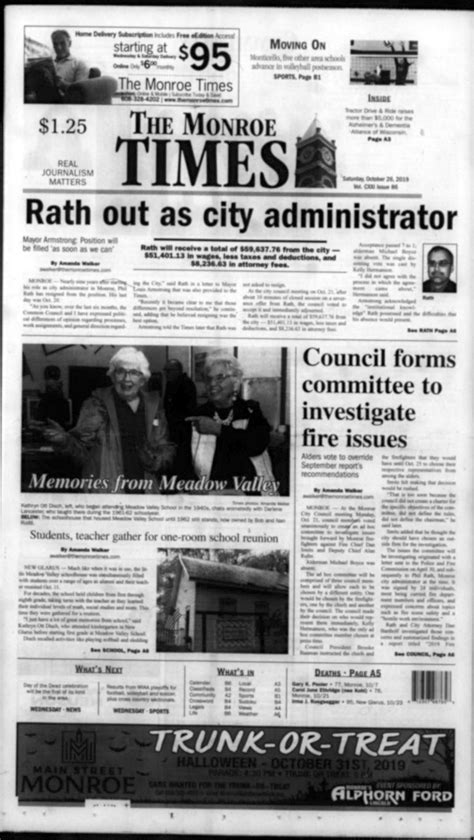 Our History Together: 123 years of The Monroe Evening Times - Monroe Times