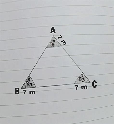 three horses are tethered with 7 metre long ropes at the three corners ...