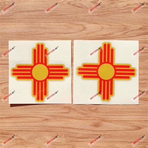 Amazon.com - New Mexico State Flag NM Ancient Zia Sun Vinyl Decal ...
