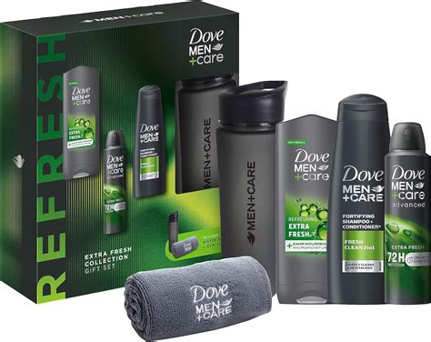 DOVE MEN + CARE Extra Fresh Collection Trio Gift Set for refreshed and ...
