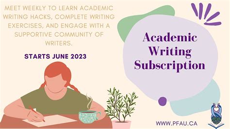 Academic Writing Subscription, October 12 2023 | Online Event ...