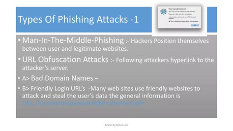 Phishing attacks, Types Of Phishing Attacks, How To Avoid Phishing Attacks | PPT