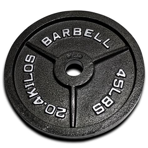CAP Barbell, 45lb Olympic Cast Iron Weight Plate, Single - Walmart.com