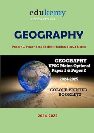 Buy GEOGRAPHY Optional Notes For UPSC Mains Examination By EDUKEMY (HD ...