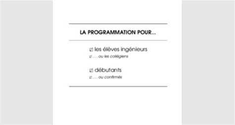Image result for Programmation Informatique Debutant PDF