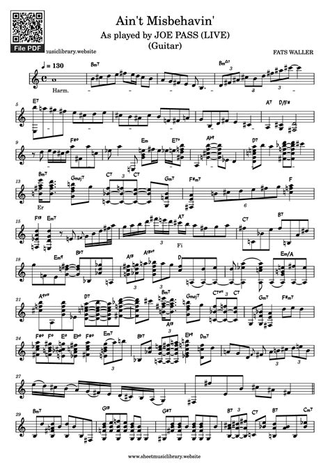 Lyrics Ain't Misbehavin