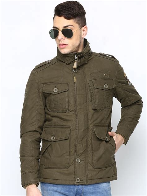 Buy Tycoon Men Olive Green Jacket - Jackets for Men 606442 | Myntra