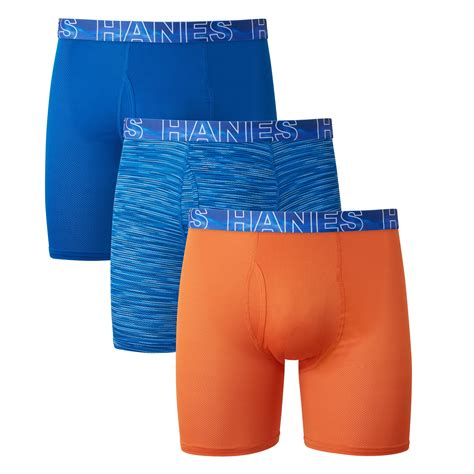 Snapklik.com : Hanes Mens Underwear Boxer Briefs Pack, Moisture-Wicking ...