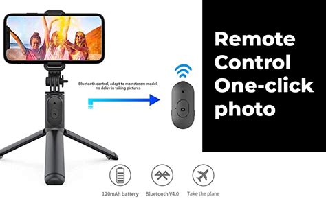 theKiteco. Bluetooth Selfie Stick with Remote 3-in-1 Multi-Functional ...