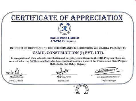 Rewards & Certifications | Zamil Steel Buildings India