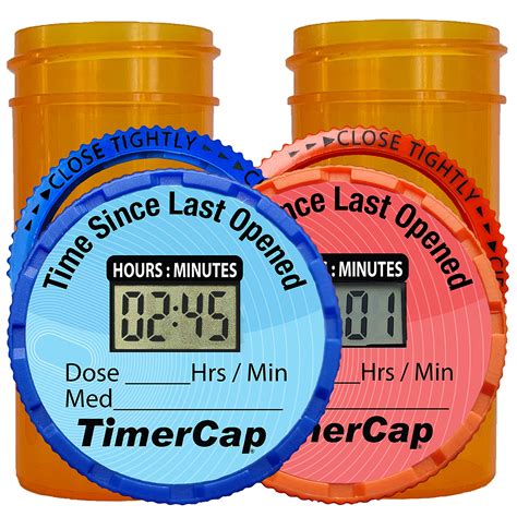 Buy Rx Timer Cap - EZ Twist Digital timer cap (Qty 2) for pill and ...