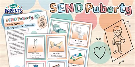 Puberty Hygiene – Morning Routine Self-Care Cards