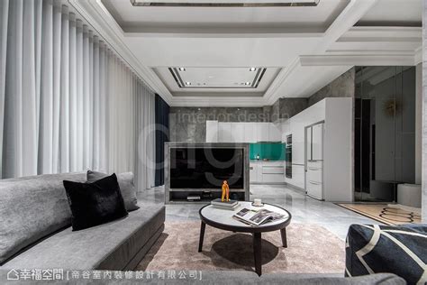 38平米新古典风格两居室客厅装修效果图2014图片_太平洋家居网图库
