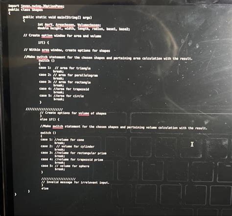 Create Shapes in Java 的图像结果