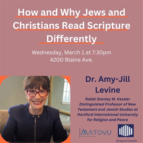 How and Why Jews and Christians Read Scripture Differently — MaTovu