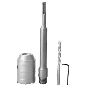 SDS Shank Concrete Cement Stone Drill Bit 200mm Rod 50mm Wrench Kit ...