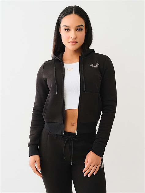 CRYSTAL TRUE ZIP HOODIE | True Religion