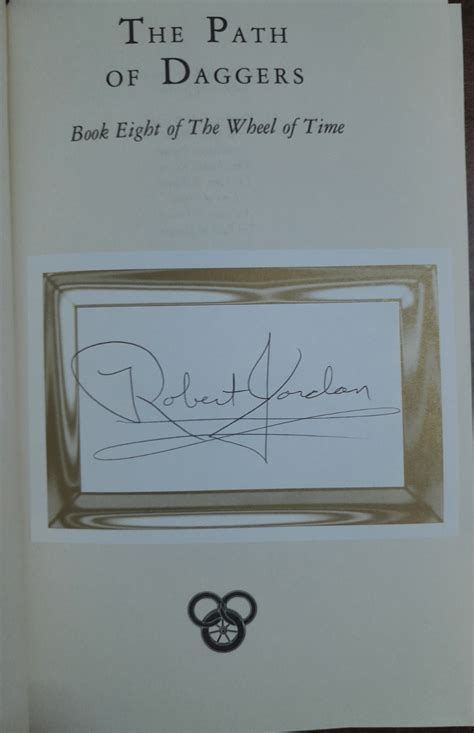 The path of daggers: signed, first edition : r/WoT