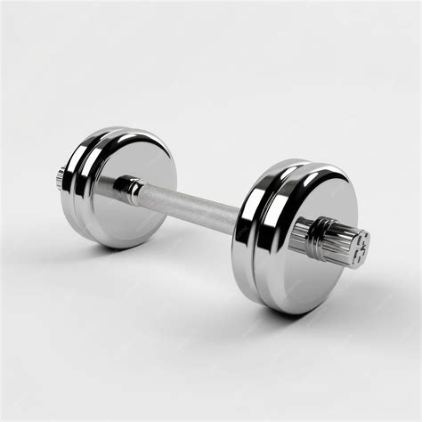 Premium Photo | Silver Workout Dumbbell Photo With Chromeplated Finish