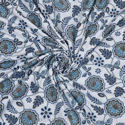 Blue Butterflies Pure Cotton Single Bed Dohar – JaipurFabric®