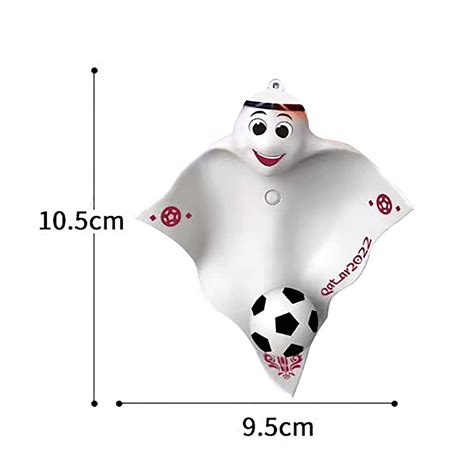 Buy Sarzi Qatar 2022 World Cup Mascot La'eeb Keychain Soccer Glowing ...