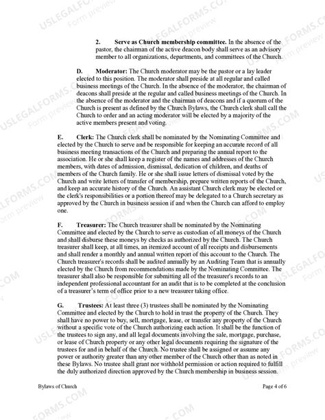 Sample Church Bylaws Non Denominational With Non-denominational Non ...