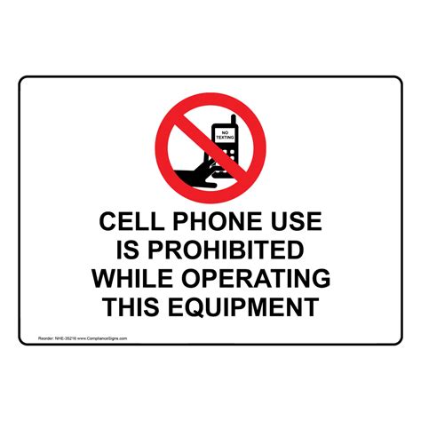 Cell Phone Use Prohibited Sign 的图像结果