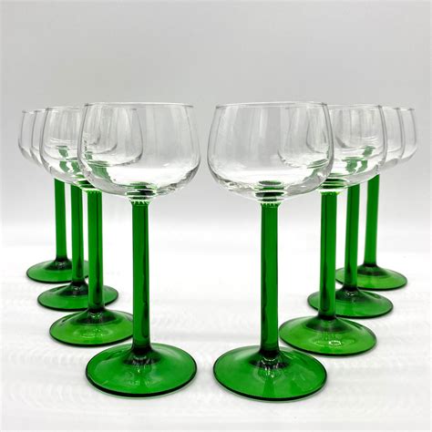 Wine Glasses Green Stem at Arthur Poulsen blog