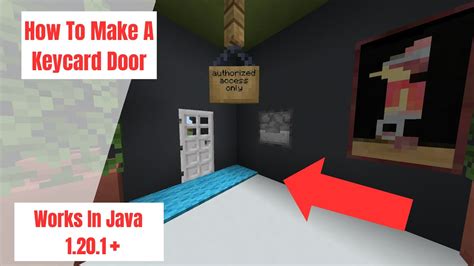 Image result for How to Make a Key Card System in Minecraft Java 1.18