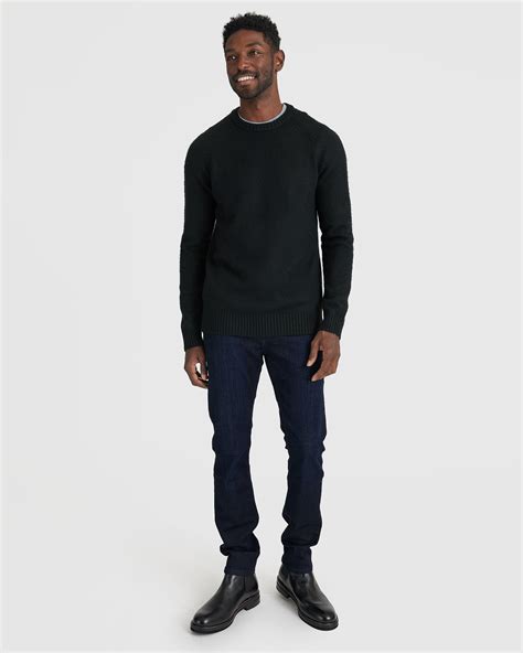 Black Crew Neck Sweater | Black Crew Neck Sweater | True Classic