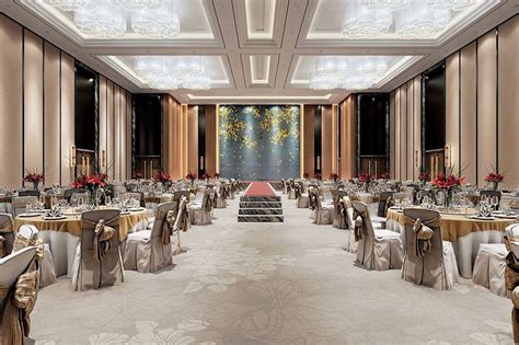 新中式酒店宴会厅，多功能厅3d模型下载-【集简空间】「每日更新」