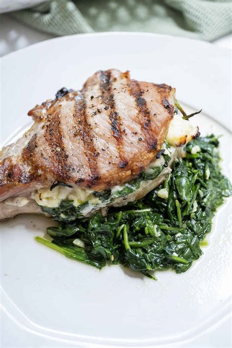 Grilled Stuffed Pork Chops - Always From Scratch