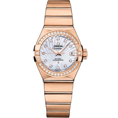 Constellation 27 mm, red gold on red gold - 123.55.27.20.55.001 | OMEGA®