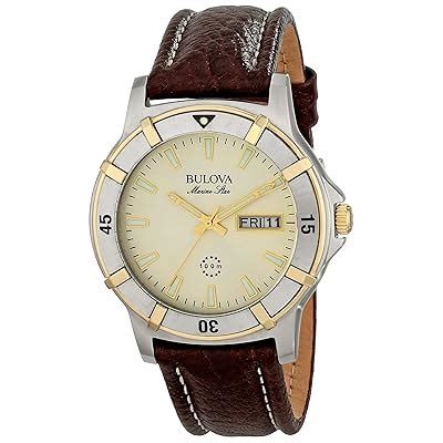Buy Bulova Mens 98C71 Marine Star Two-Tone Stainless Steel Watch with ...
