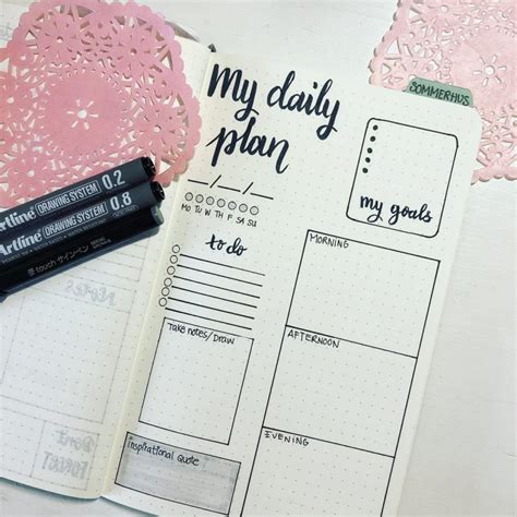 Image result for Bullet Journal Daily Log Layout