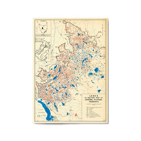 1957 Map of Walls of Jerusalem National Park, Tasmania – Vintage Maps