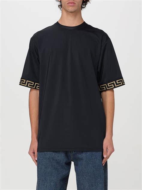 VERSACE: T-shirt men - Black | Versace t-shirt 1004079A23218 online at ...
