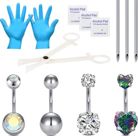 Amazon.com: Lovamis 4PCS Professional Body Piercing Kit for Tongue/Lip ...