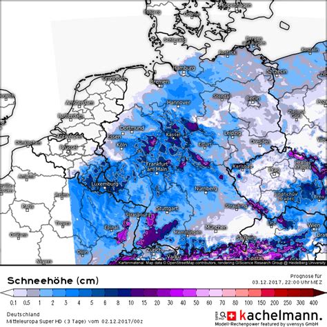 Update zur Schneefront am Sonntag | Wetterkanal Kachelmannwetter