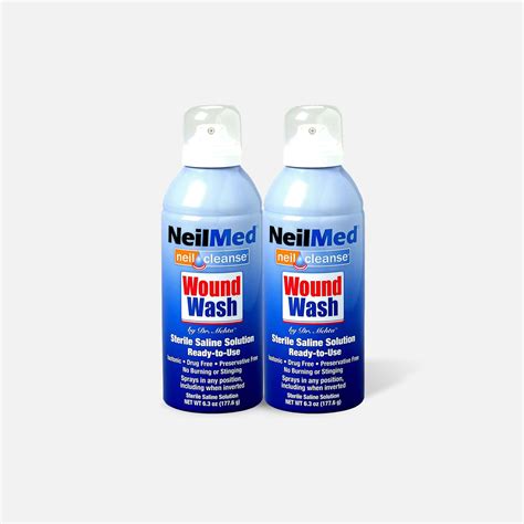 FSA Eligible NeilCleanse Wound Wash Saline Spray 6 oz. (2-Pack) | FSA Store