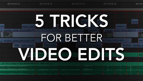 Video Editing Tricks 的图像结果