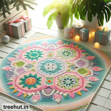 Christmas Crochet Rug Ideas, patterns and how to make them, Christmas ...