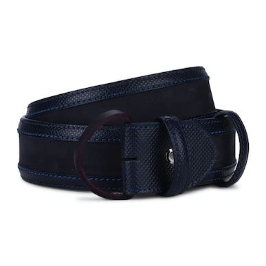 Buy Men Navy Check Classic Belts Online at The Collective - 341890