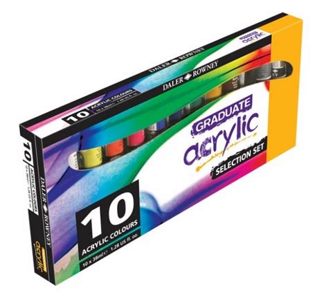 htconline.in| Daler Rowney Graduate Acrylic Colour Selection Set ...